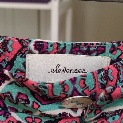 Sale Photo Thumbnail #430: Elevenses Geometric Print Wide-Leg Trousers