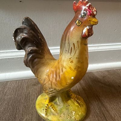 Sale Photo Thumbnail #116: Vintage Ceramic Rooster Figurine, Made in Japan