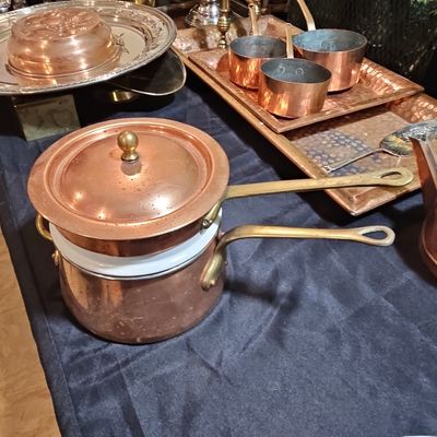 Sale Photo Thumbnail #199: Mauviel Copper Bain-Marie with Lid