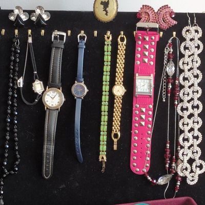 Sale Photo Thumbnail #346: Assorted Fashion Jewelry and Wristwatch Collection