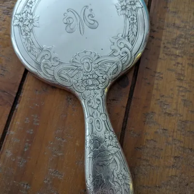 Gorham 1911 sterling silver mirror