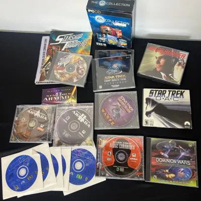 Vintage PC Games – Star Trek Armada I & II, Bridge Commander, DS9, Blade Runner, EA Collection