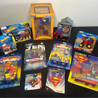 Superman Collectibles – Action Figures, PVC Figure, Supergirl, Hot Wheels Monster Jam & More Lot 14