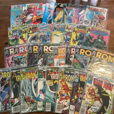 Marvel & DC Comic Book Collection – Batman, The Warlord, Amazing Spider-Man, Iron Man And Rom Lot 9