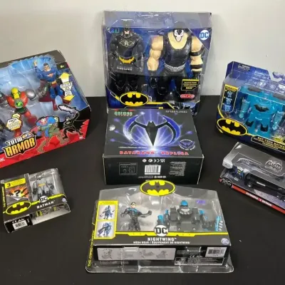 Batman Figures – Total Armor, Bat-Tech, Nightwing, Bane, Batarang Replica & Jada Batmobile Lot 2