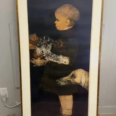 Mauricio Lasansky “Luis Felipe” 1963 Engraving,Etching.