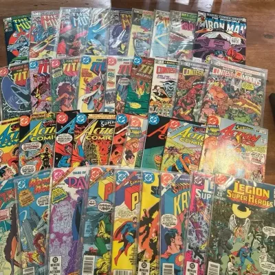 DC & Marvel Comics Collection – The New Mutants, Iron Man, Action Comics And More Lot 10