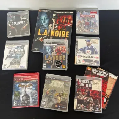 8 PS3 Games & L.A. Noire Guide Batman Arkham Asylum Black Ops Alpha Protocol Brothers In Arms