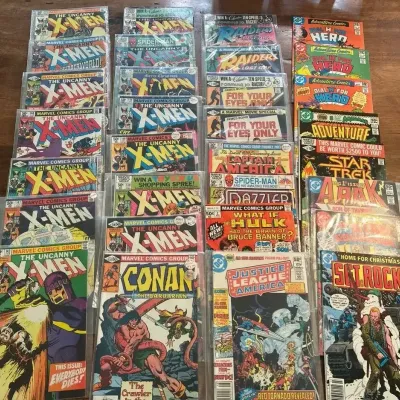 Marvel & DC Comic Book Collection –X-Men Raiders Of The Lost Ark, Star Trek, Sgt Rock And More Lot 7