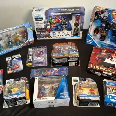 Superhero Collectibles, Justice League Resin Figurines, DC Monster Jam, HeroClix & Hero Plug and Pla