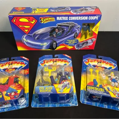 Superman Matrix Conversion Coupe With Superman, Fortress Of Solitude, Evil Alien Brainiac And Supe