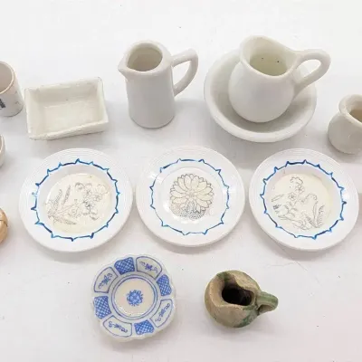Sale Photo Thumbnail #181: Dollhouse Dishes | Plates | Cups | Pitchers