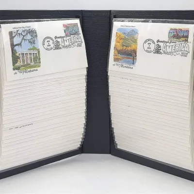 Sale Photo Thumbnail #226: 2002 First Day Of Issue State Stamps Collection in Binder 