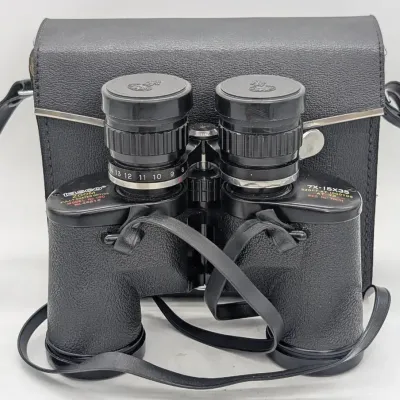 Sale Photo Thumbnail #299: Vintage Tasco Binoculars Model No 100 &X-15X35