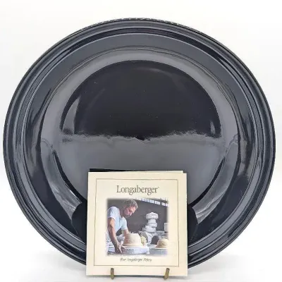 Sale Photo Thumbnail #247: Black Longaberger Pottery Pie Pan