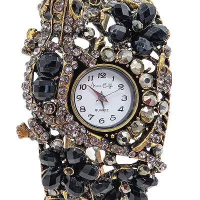 Sale Photo Thumbnail #154: Jessica Carlyle Rhinestone Watch with Lizard Detail