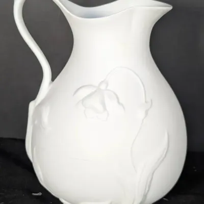 Sale Photo Thumbnail #143: Jonquil White Parian Bisque Pitcher from 1993 Metropolitan Museum of Art (MMA)
