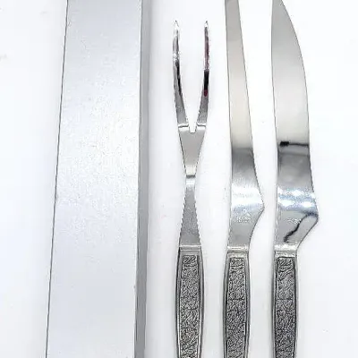 Sale Photo Thumbnail #232: Vintage Arthur Salm Meat Carving Knife and Fork Set