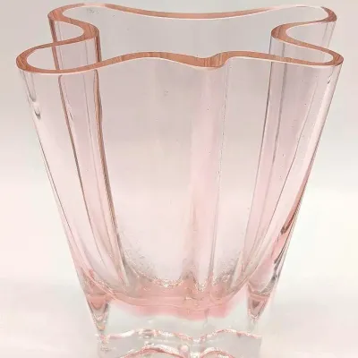 Sale Photo Thumbnail #146: Vintage Pink Rosenthal Flux Wave Vase