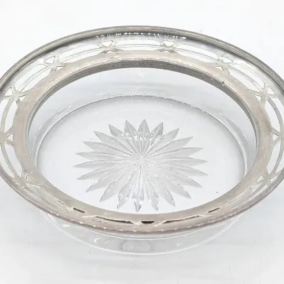 Sale Photo Thumbnail #222: Sterling and Glass Bowl