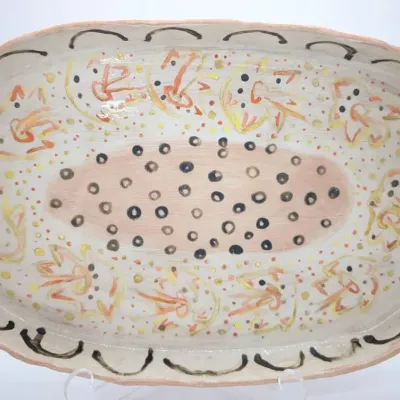 Sale Photo Thumbnail #201: Handmade Pottery Tray by Cincinnati Artist