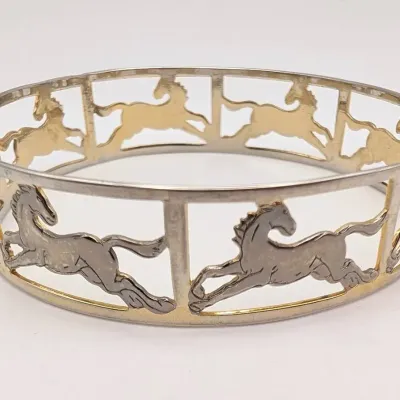 Sale Photo Thumbnail #47: Horse Bangle Bracelet