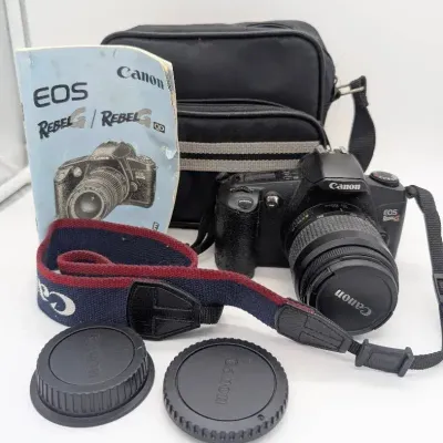 Sale Photo Thumbnail #304: Vintage Canon EOS Rebel G Camera 