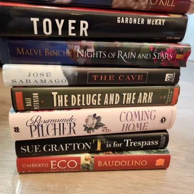 15 Hardcover Fiction Novels Various Authors 