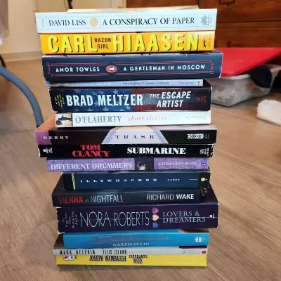 15 Softcover Various Fiction Novels