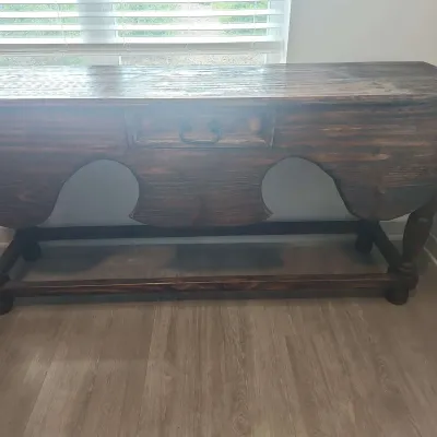 Dark Colored Wood Table