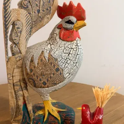 Wooden Roosters