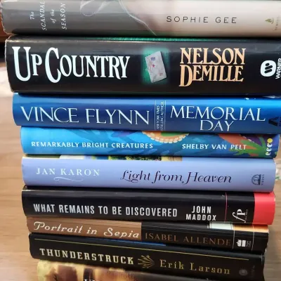 10 Hardcover Fiction Novels Various Authors 