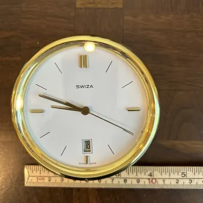 Swiza desk clock - Swiss-made timepiece 