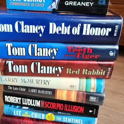 10 Fiction Novels Tom Clancy, Larry McMurray And Others