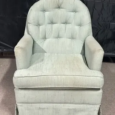 Mint Green Swivel Armchair
