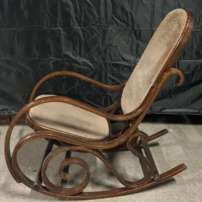 Ornate Wooden Rocking Chair