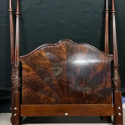 Queen Size Wooden Headboard, Footboard And Frame 