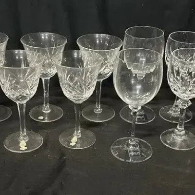 Mikasa And Waterford Wine Glasses