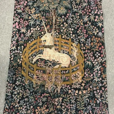 French Tapisserie Goblys “The Unicorn in Captivity” Wall Tapestry