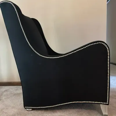 Caracole Black Fabric Accent Chair