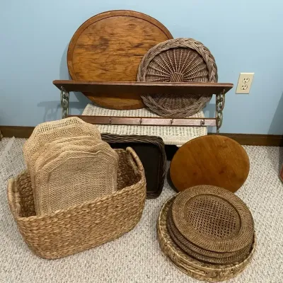 Wood & Wicker Decor Mystery Lot