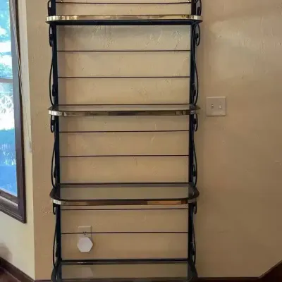 Black and Glass Shelf 