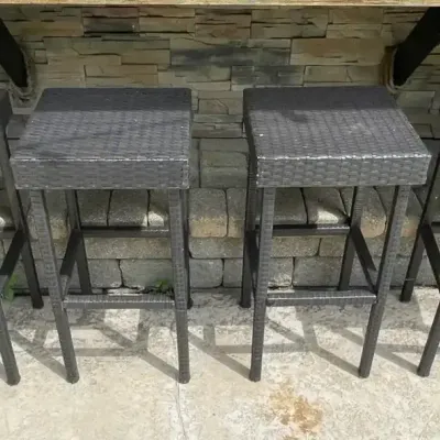 Four Crosley Furniture Outdoor Bar Stools