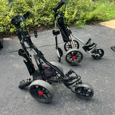 Two Golf Caddy and Hand Weight Stand 