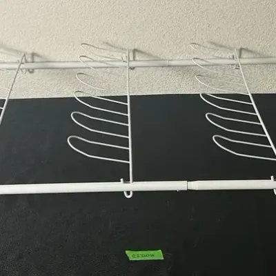 CI206 Over The Door White Metal Organization Rack