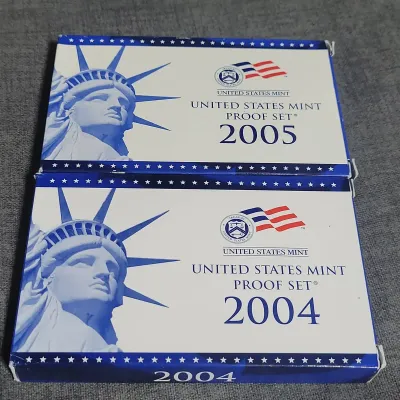 2004 & 2005 US Mint Proof Sets