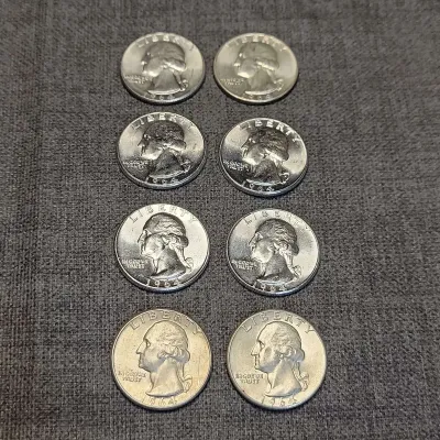 1964 US Quarters (8)