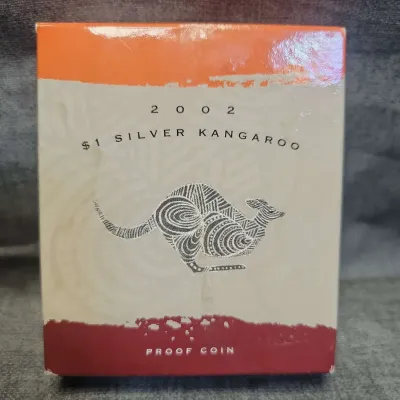 2002 Australia $1 Silver Kangaroo 
