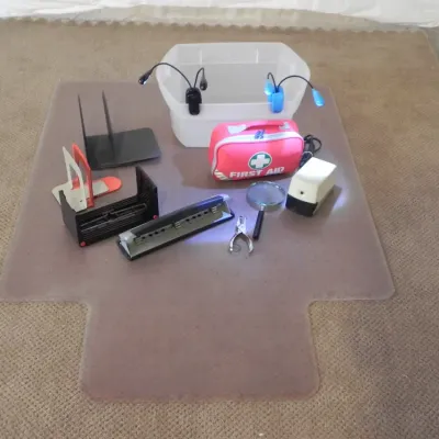 Office Supplies and Floor Mat