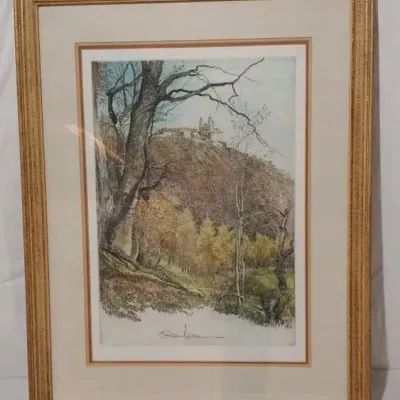 Robert Kasimir Etching "Sunny Autumn Day"
